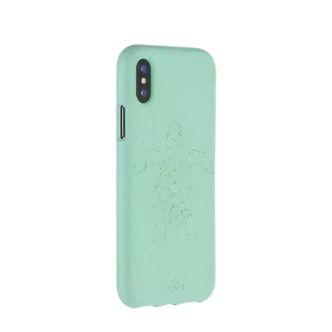 Pela Eco Eco-Friendly Case Biologisch abbaubare Schutzh&uuml;lle Kompatibel mit iPhone 11 Pro - Schildkr&ouml;te T&uuml;rkis