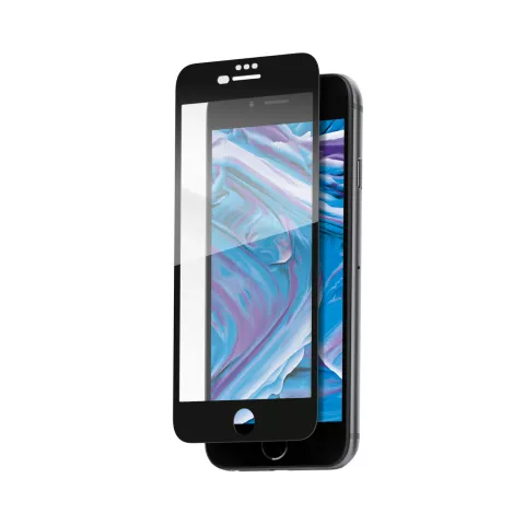 THOR FS Glas Displayschutzfolie mit Applikator f&uuml;r iPhone 6 Plus 6s Plus 7 Plus 8 Plus - Schwarz