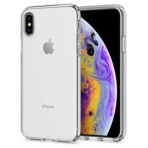 Spigen Liquid Crystal H&uuml;lle Schutzh&uuml;lle d&uuml;nnes TPU Kompatibel mit iPhone X XS - Transparent