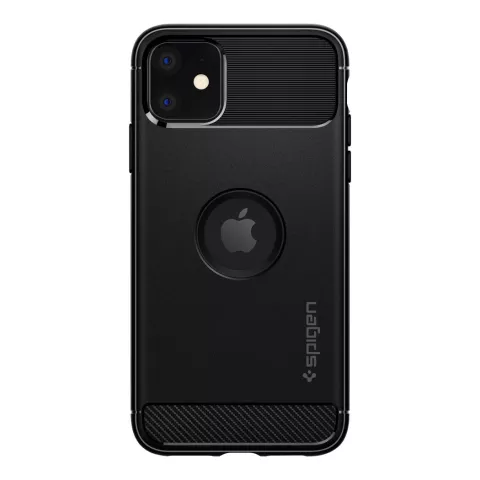 Spigen Armor Case Schutzh&uuml;lle stossfest Kompatibel mit iPhone 11 - Schwarz