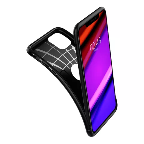Spigen Armor Case Schutzh&uuml;lle stossfest Kompatibel mit iPhone 11 - Schwarz