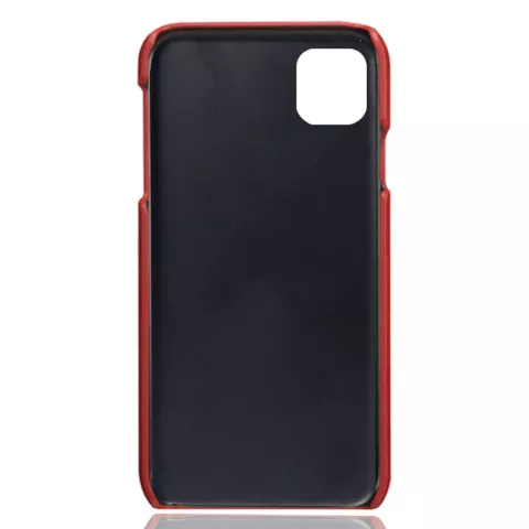 Leder Brieftasche Brieftasche iPhone 11 H&uuml;lle - Roter Schutz