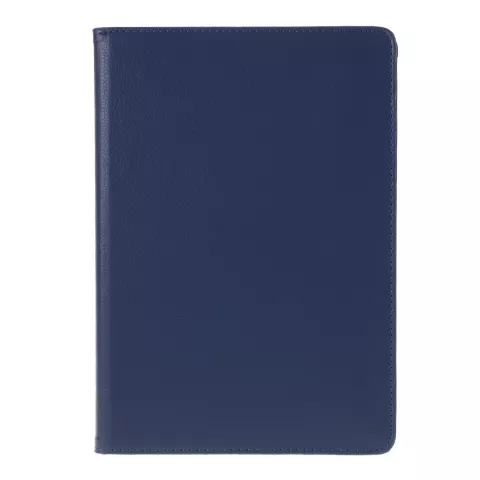 Litchi Texture Leather iPad 10,2 Zoll H&uuml;lle mit Abdeckung - Dunkelblauer Schutzstandard