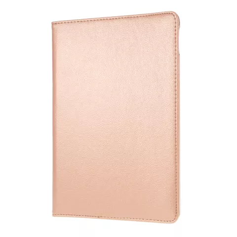 Litchi Texture Leather iPad 10,2 Zoll H&uuml;lle mit Abdeckung - Rose Gold Protection Standard