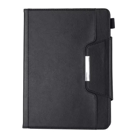 Brieftasche Brieftasche H&uuml;lle mit Metallverschluss und Stiftschlitz f&uuml;r iPad 10,2 Zoll - Schwarz