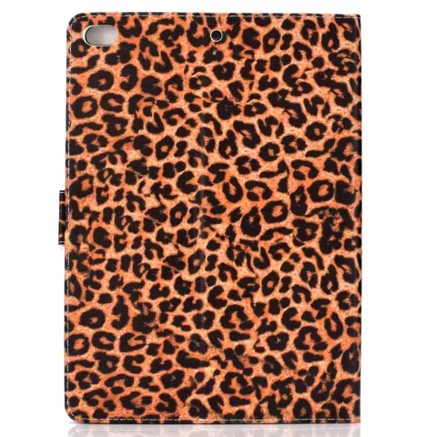 Case Wallet Leopardenmuster f&uuml;r iPad 10,2, iPad Pro 10.5 und iPad Air 3 10,5 Zoll - Orange Schwarz