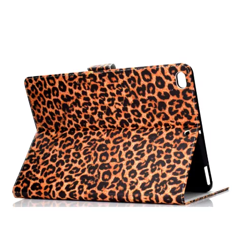 Case Wallet Leopardenmuster f&uuml;r iPad 10,2, iPad Pro 10.5 und iPad Air 3 10,5 Zoll - Orange Schwarz