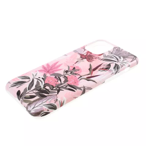 Fall Fall Bl&uuml;te Blumen Blumen Natur TPU Flexible Stossd&auml;mpfung f&uuml;r iPhone 11 - Pink