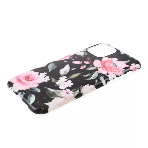 Fall Fall Blumen Bl&auml;tter Blumen Natur TPU Flexible Stossd&auml;mpfung f&uuml;r iPhone 11 - Schwarz