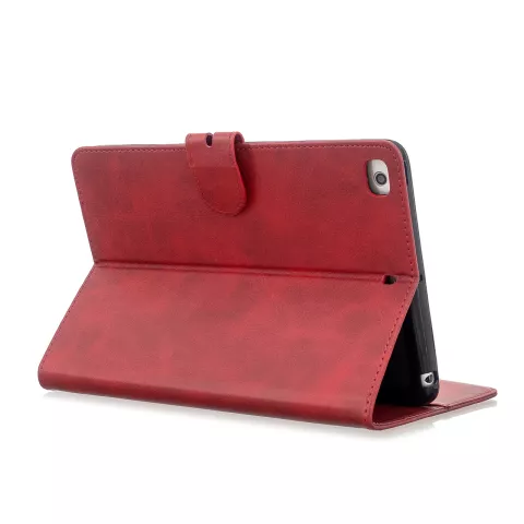 Brieftasche Brieftasche Cover Case Kunstleder mit St&auml;nder f&uuml;r iPad mini 1 2 3 4 5 - 7,9 Zoll - Rot