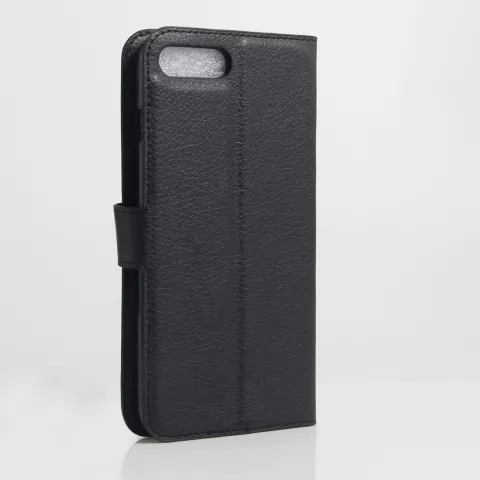 Cover Case Wallet Wallet mit Standard Kunstleder Lychee Textur f&uuml;r iPhone 7 Plus 8 Plus - Schwarz