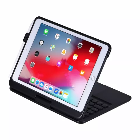 Drehbare Bluetooth-Tastaturh&uuml;lle iPad 10,2 Zoll - QWERTZ 7 Farben