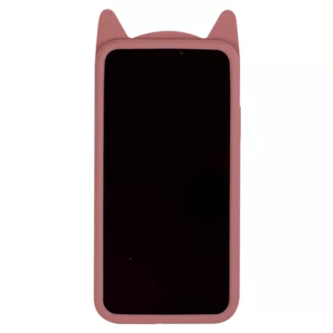 K&auml;tzchen iPhone 11 Silikonh&uuml;lle 3D - Pink Protection