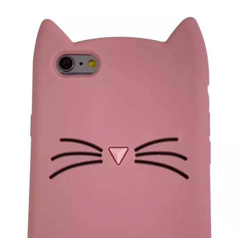 K&auml;tzchen iPhone 6 Plus 6s Plus Silikonh&uuml;lle 3D - Pink Protection