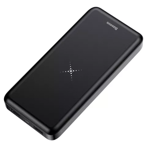 Baseus M36 10.000 mAh Powerbank mit Ladekissen mit Qi-Technologie - Metalloberfl&auml;che