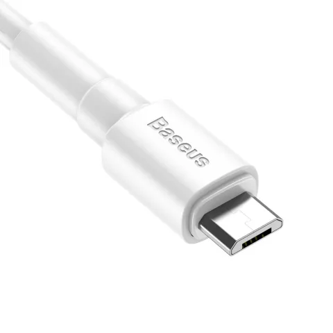 Baseus USB-A zu Micro USB Kabel - Aufladen Synchronizing White 1 Meter