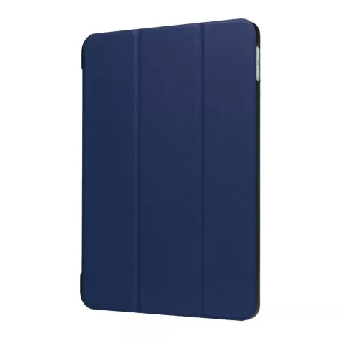 Just in Case Tri-Fold Cover mit Sleep- und Wake-Funktion Kompatibel mit iPad 9.7 2017 2018 - Dunkelblau