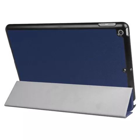 Just in Case Tri-Fold Cover mit Sleep- und Wake-Funktion Kompatibel mit iPad 9.7 2017 2018 - Dunkelblau