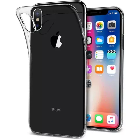 Just in Case Flexible TPU-H&uuml;lle Kompatibel mit iPhone X XS - Transparent