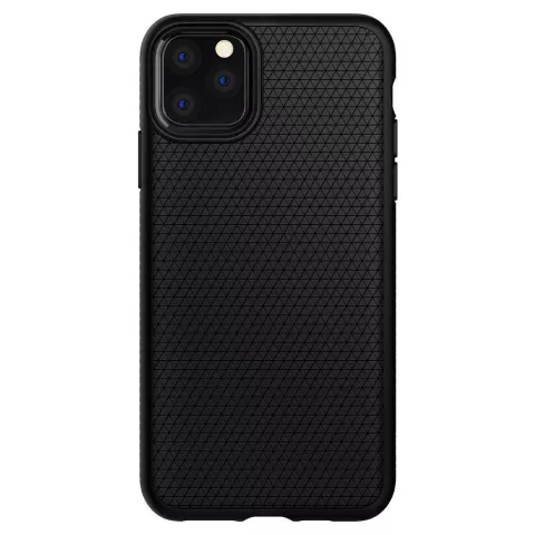 Spigen Liquid Air TPU iPhone 11 Pro Max H&uuml;lle - Schwarzes Dreieck