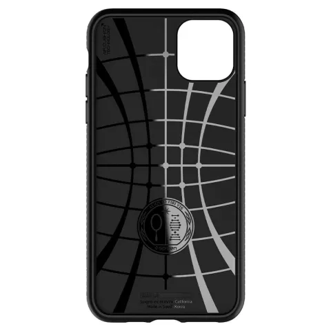 Spigen Liquid Air TPU Kompatibel mit iPhone 11 Pro Max H&uuml;lle - Schwarzes Dreieck
