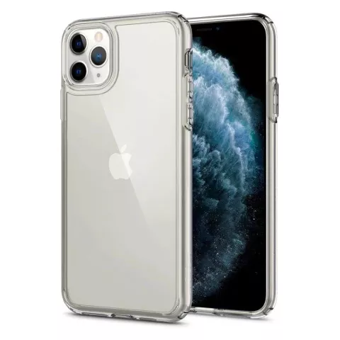 Spigen Ultra Hybrid TPU Polycarbonat Kompatibel mit iPhone 11 Pro Max H&uuml;lle - Transparent Klar
