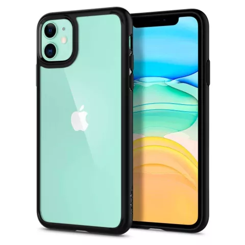 Spigen Ultra Hybrid TPU Polycarbonat iPhone 11 H&uuml;lle - Schwarz