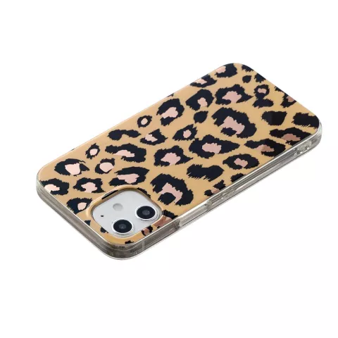 TPU Leopardenmusterh&uuml;lle f&uuml;r iPhone 12 mini - beige