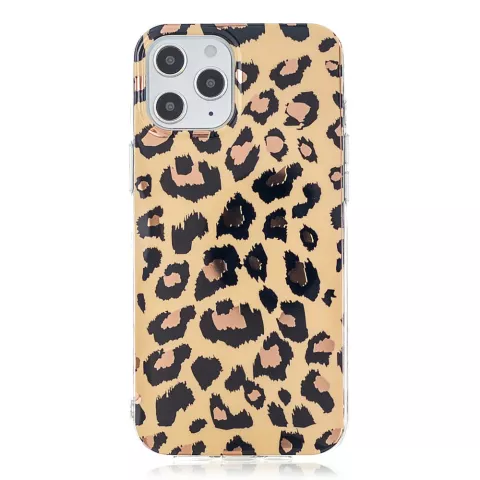 TPU Leopardenmusterh&uuml;lle f&uuml;r iPhone 12 und iPhone 12 Pro - beige