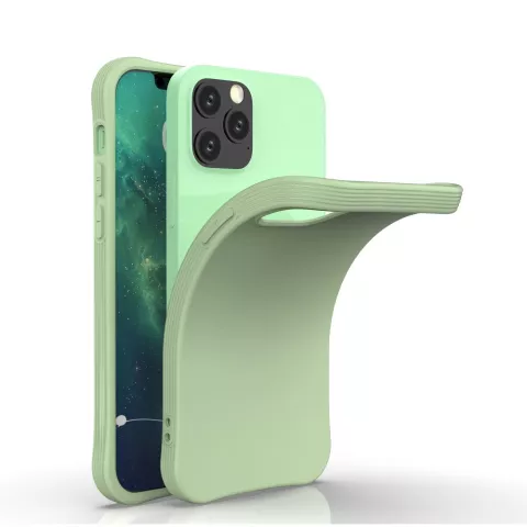 Soft Case TPU-Abdeckung f&uuml;r iPhone 12 und iPhone 12 Pro - gr&uuml;n