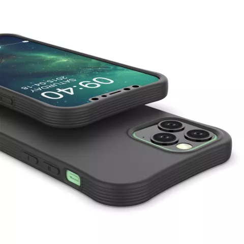 Soft Case TPU-Abdeckung f&uuml;r iPhone 12 und iPhone 12 Pro - schwarz