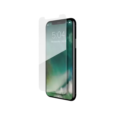 XQISIT Hartglas CF Glassprotector iPhone 11 und iPhone XR - 9H Geh&auml;rtetes Glas