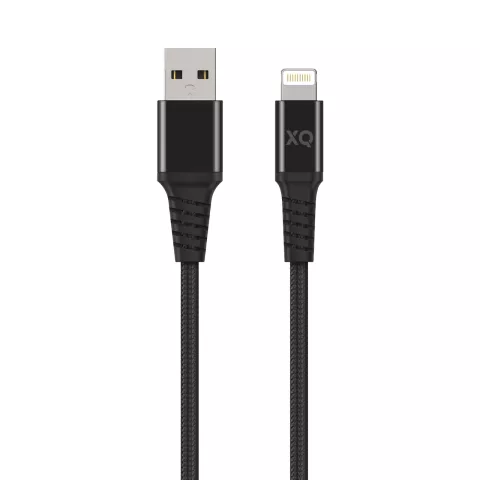 XQISIT Extra Strong Woven Lightning zu USB-A-Kabel - Wei&szlig; 200 cm Synchronize Charging