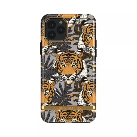 Richmond &amp; Finch Tropical Tiger robuste Plastikh&uuml;lle f&uuml;r iPhone 11 Pro - grau mit orange