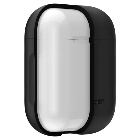 Spigen Silikonh&uuml;lle Kompatibel mit AirPods - Schwarzer Karabiner