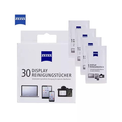 Zeiss Bildschirmreinigungst&uuml;cher - 30 St&uuml;ck Weiss