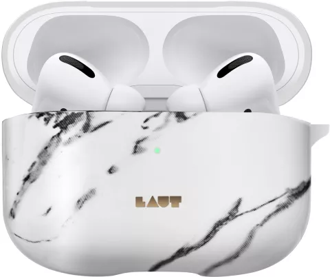 Laut Huex Element Case Kompatibel mit AirPods Pro Marmordesign - Weiss