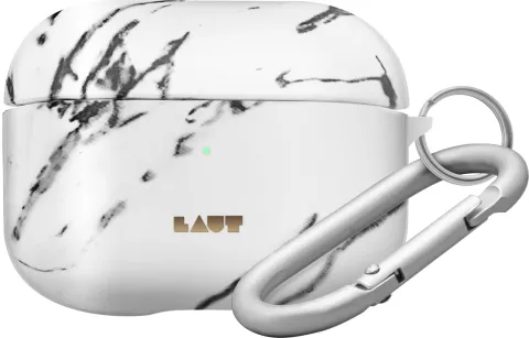 Laut Huex Element Case Kompatibel mit AirPods Pro Marmordesign - Weiss