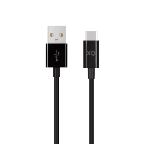 XQISIT USB-C 3.0 zu USB A Ladekabel - Schwarz 150cm Synchronisieren
