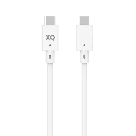 XQISIT USB-C 3.1 bis USB-C 3.1 Ladekabel - 150 cm Wei&szlig; Synchronisieren