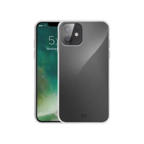 Xqisit Flex Case Anti Bac Kunststoffh&uuml;lle Kompatibel mit iPhone 12 mini - Transparent