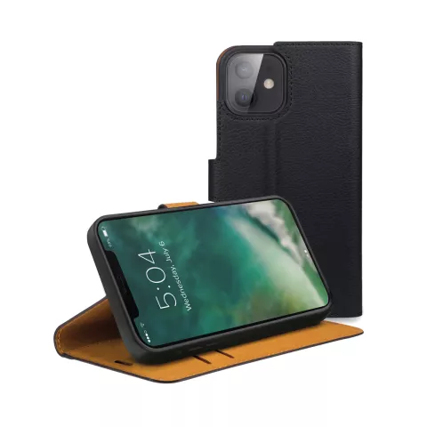 Xqisit Slim Wallet Selection Anti Bac Kunststoffh&uuml;lle Kompatibel mit iPhone 12 mini - Schwarz