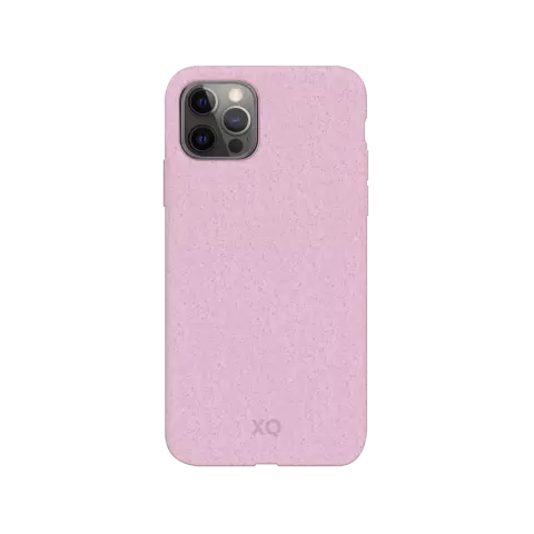 Xqisit Eco Flex biologisch abbaubare antibakterielle H&uuml;lle, Kompatibel mit iPhone 12 und iPhone 12 Pro - Pink