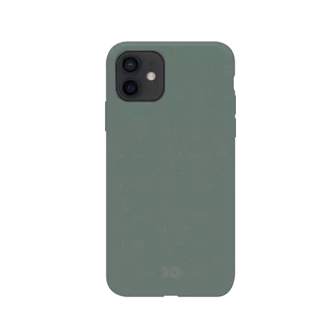 Xqisit Eco Flex biologisch abbaubare und antibakterielle H&uuml;lle Kompatibel mit iPhone 12 mini - gr&uuml;n