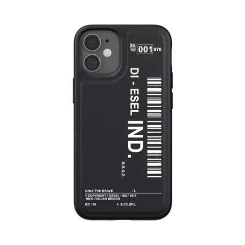 Diesel Moulded Case Abdeckung f&uuml;r iPhone 12 mini - schwarz