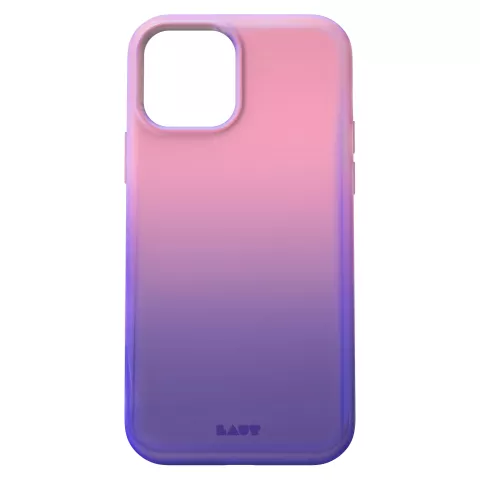 LAUT Huex Kunststoffh&uuml;lle Kompatibel mit iPhone 12 und iPhone 12 Pro - Pink und Lila