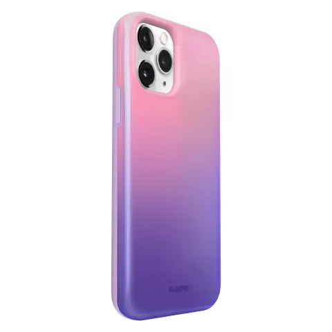 LAUT Huex Kunststoffh&uuml;lle Kompatibel mit iPhone 12 und iPhone 12 Pro - Pink und Lila