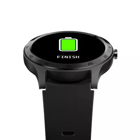 XQISIT Smartwatch Health-Funktionen und 6 Sportfunktionen - Black Metal