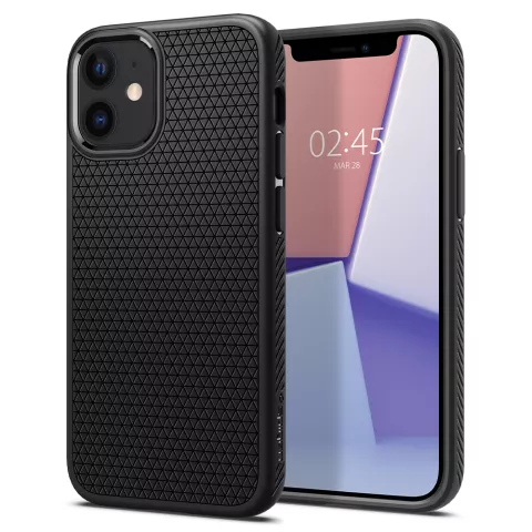 Spigen Liquid Air Air Cushion Technology H&uuml;lle f&uuml;r iPhone 12 mini - schwarz