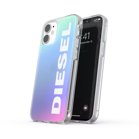 Diesel Snap Case Plastikh&uuml;lle f&uuml;r iPhone 12 mini - holographisch